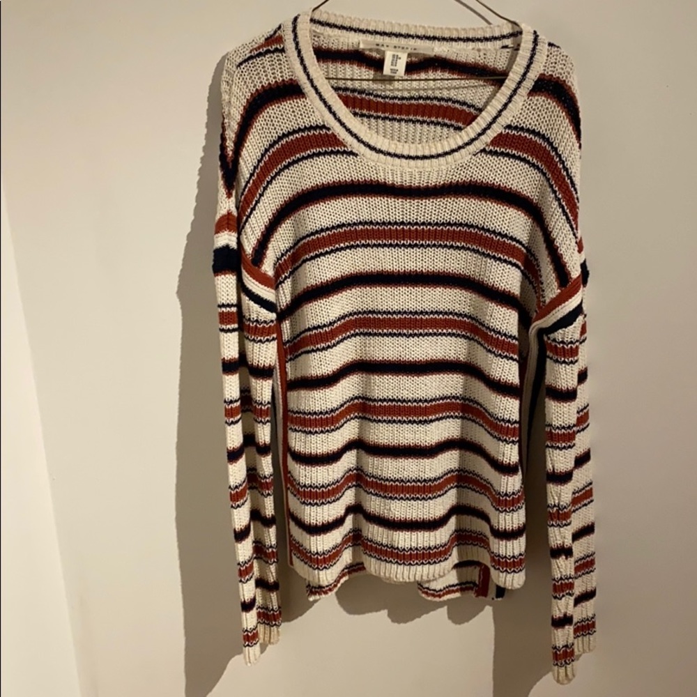 Striped pullover sweater